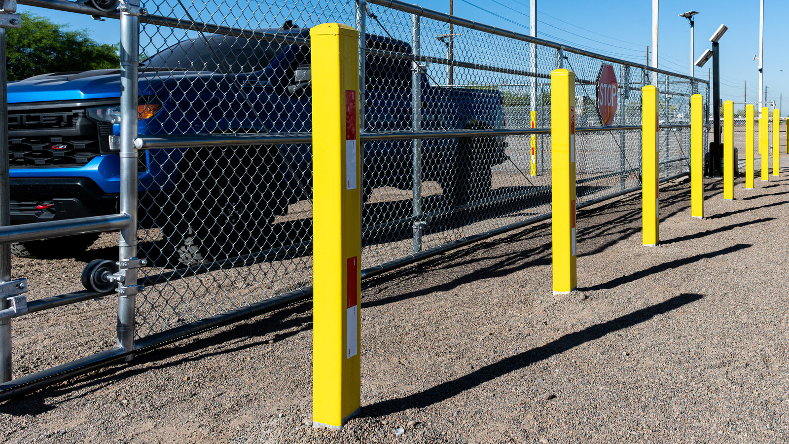 Chain link fence bollards Arizona