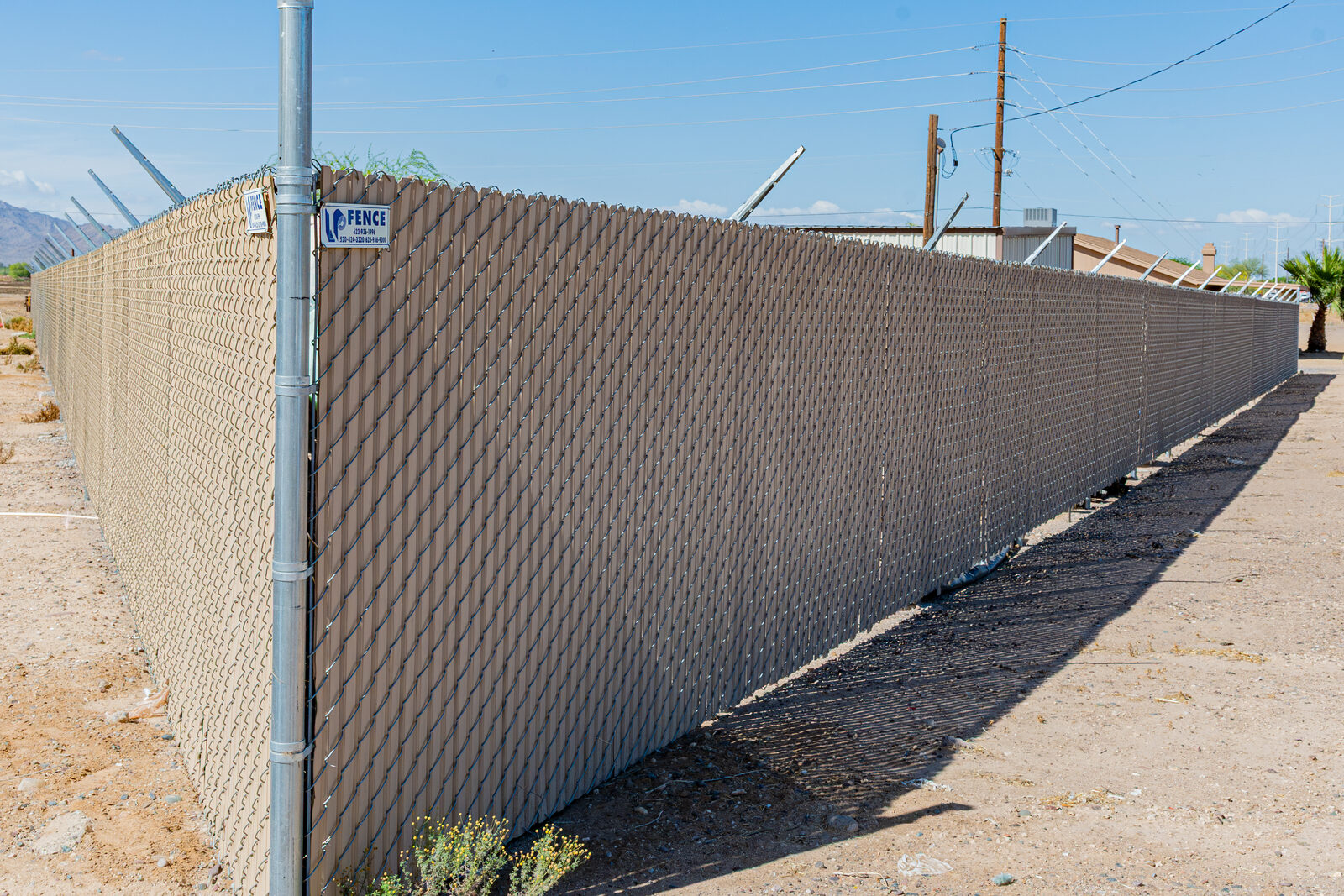 Commercial and industrial fence installation Arizona — LP Steel Industries