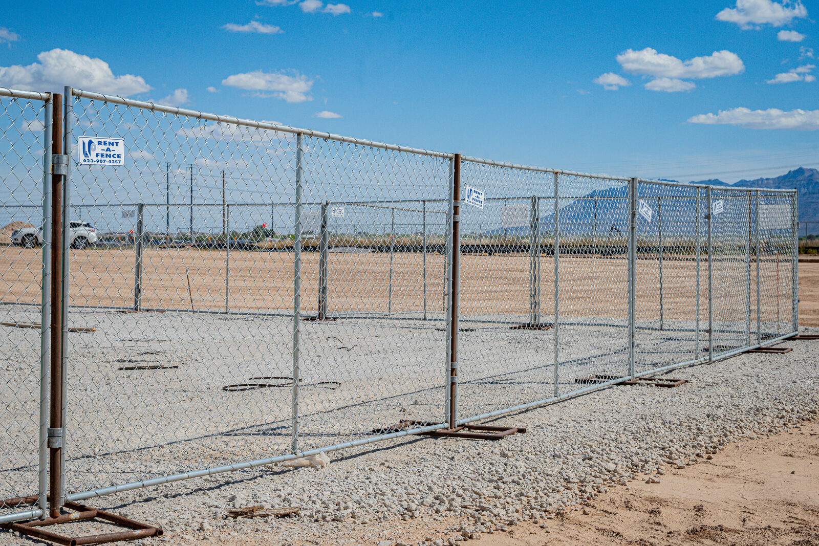 Temporary construction fence panels rental Arizona