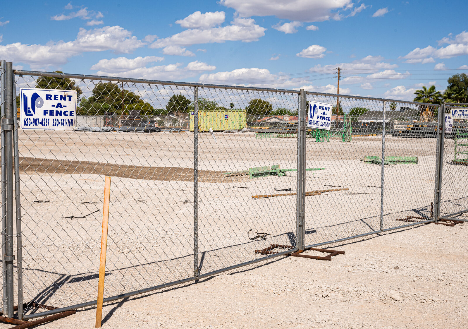 Temporary construction fence rental Arizona