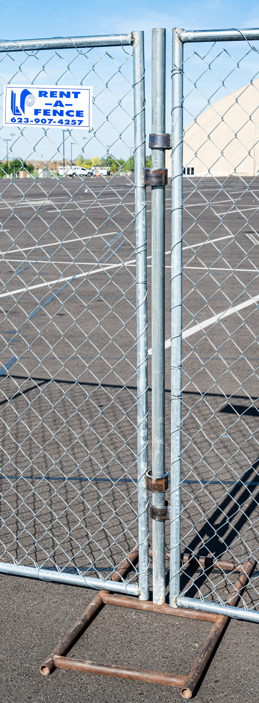 Temporary fence panel detail Arizona