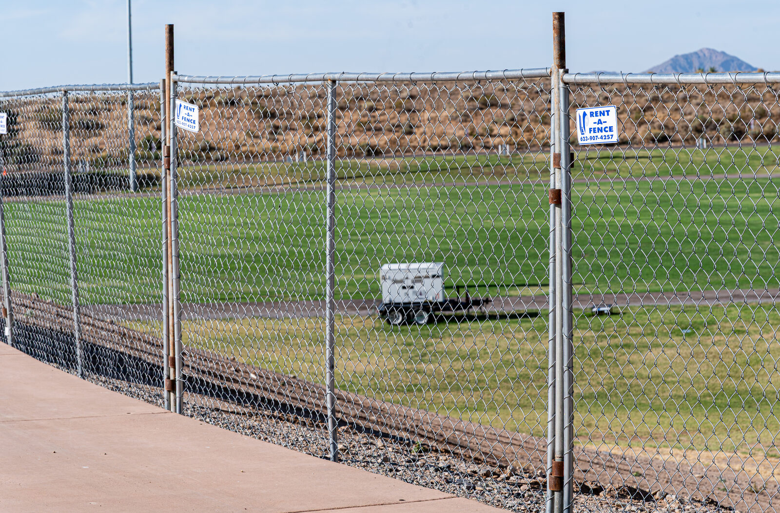 Temporary fence sports field Arizona