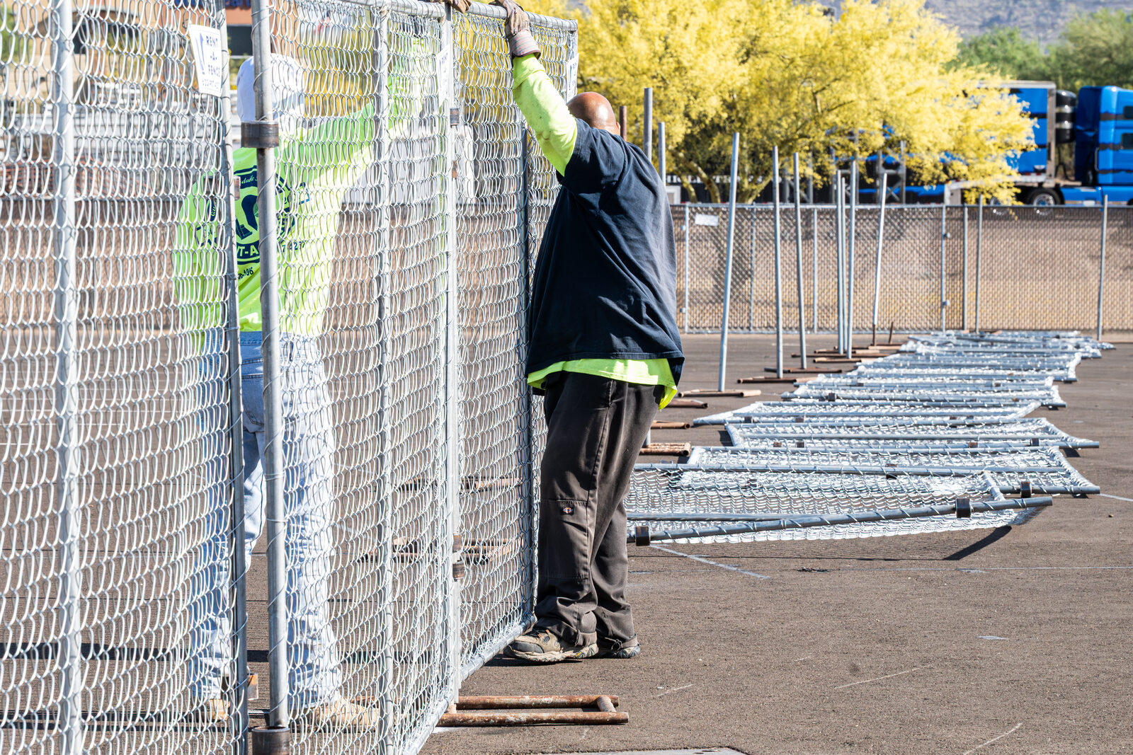 LP Steel project — Commercial Perimeter Fence Commercial Perimeter Fence — LP Steel Arizona project