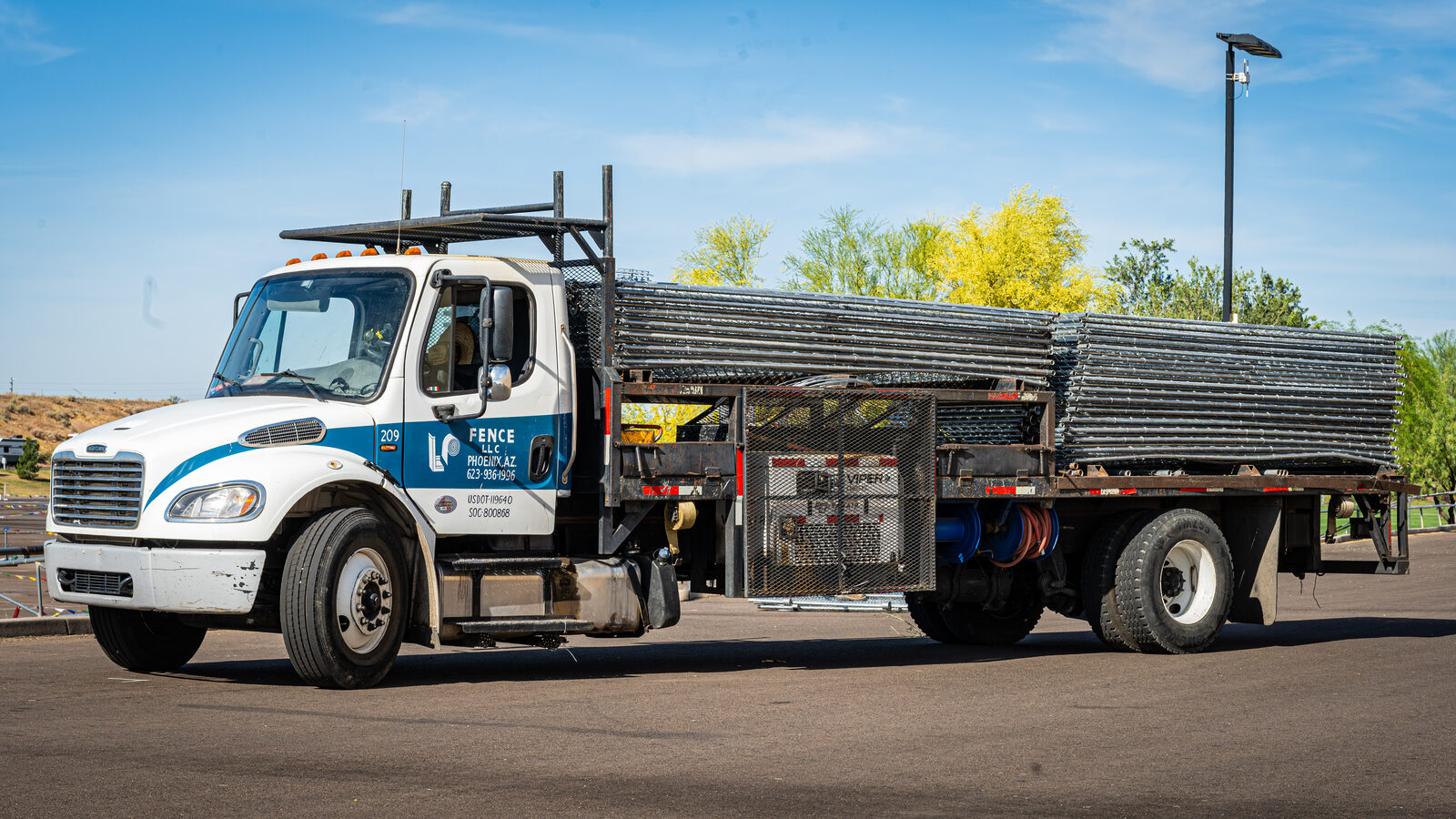 lp-steel-industries-flatbed-truck-arizona LP Steel Industries flatbed delivery truck Arizona