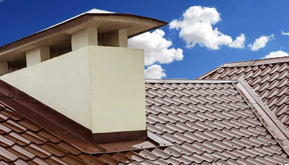 Simulated clay tile roof panel